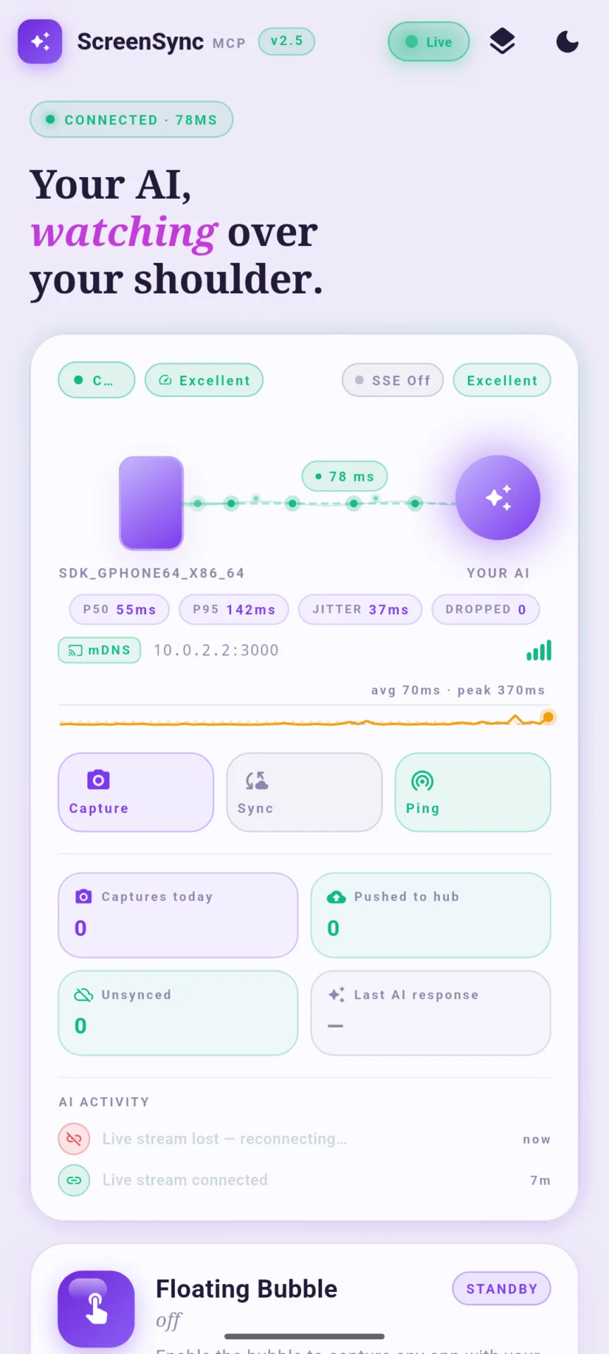 ScreenSync MCP — Real-Device Eyes and Hands for AI Agents