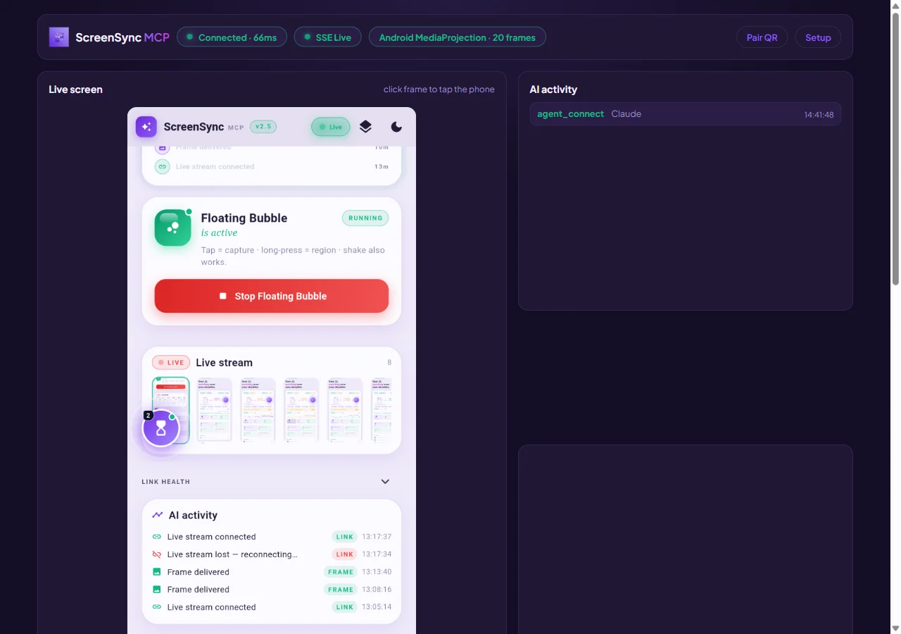 ScreenSync Browser Extension — Your Real Tabs, Agent-Controllable